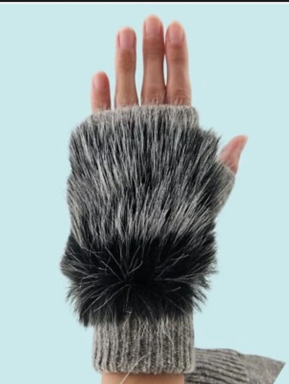 NWT Adrienne Landau Knit Fingerless Gloves